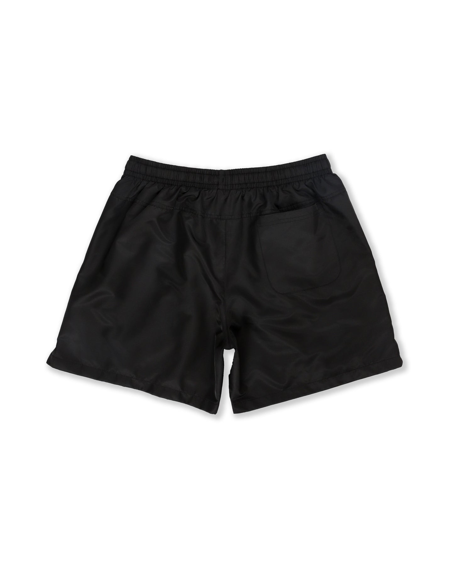 Script Logo Nylon Shorts in Black