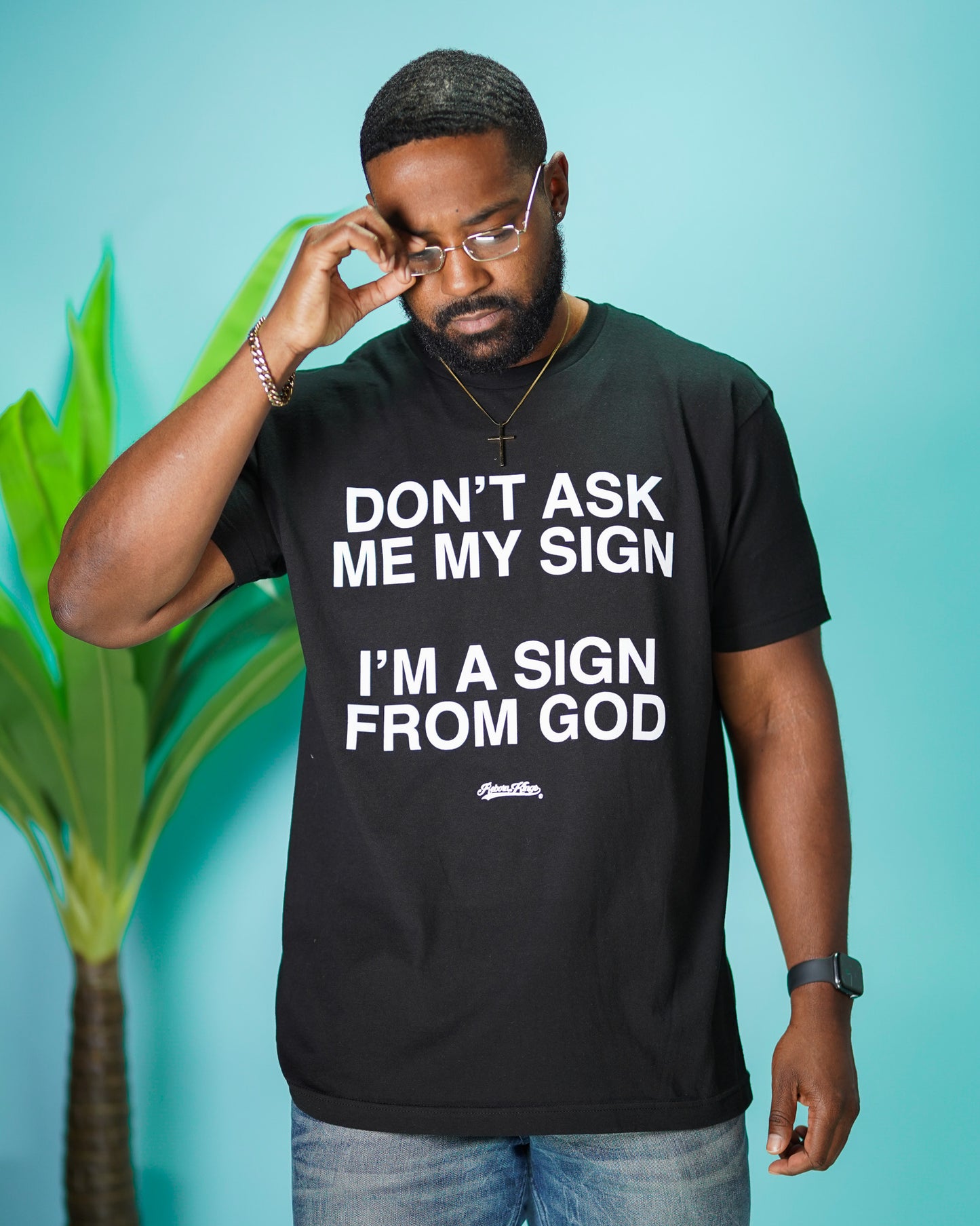 Sign From God Tee in Black