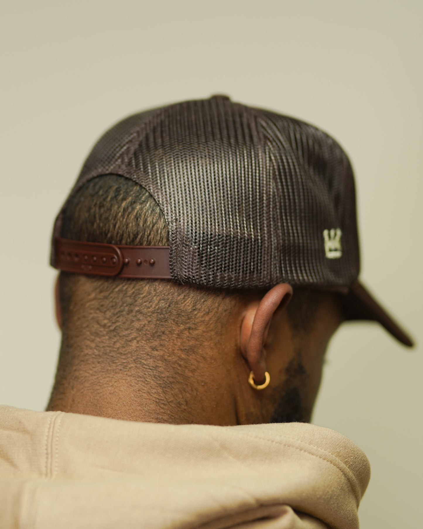Trusting God Trucker Hat in Brown