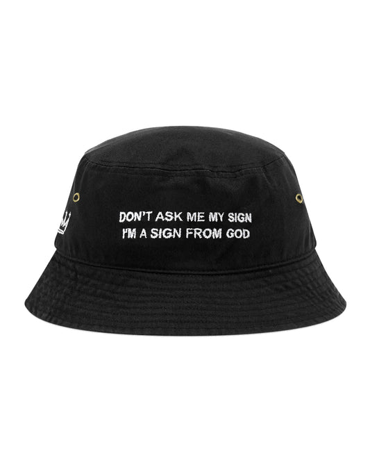 Sign From God Bucket Hat in Black