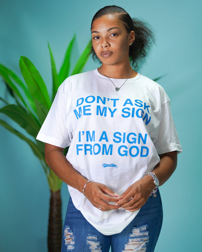 Sign From God Tee in White