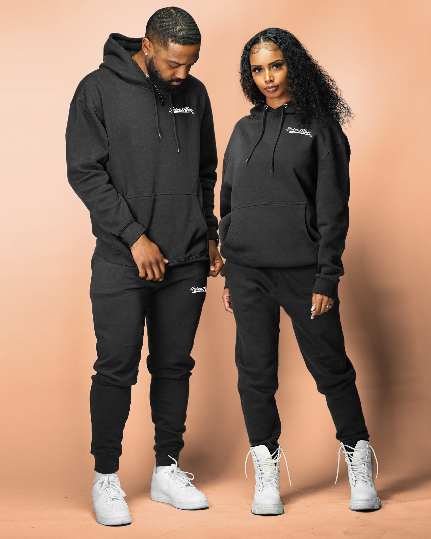 "Cozy" Made In His Image Jogger Set in Black