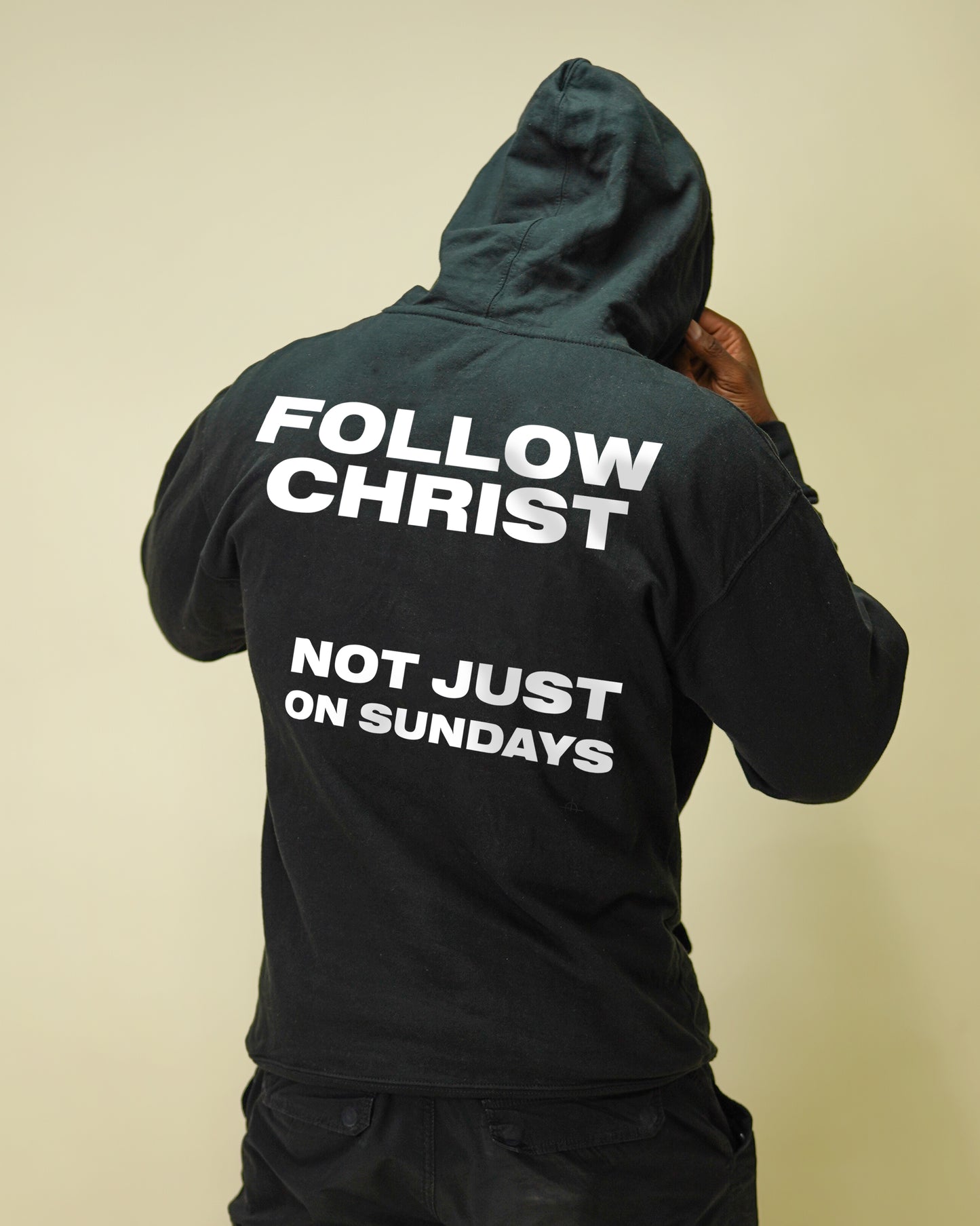 Follow Christ Hoodie in Black