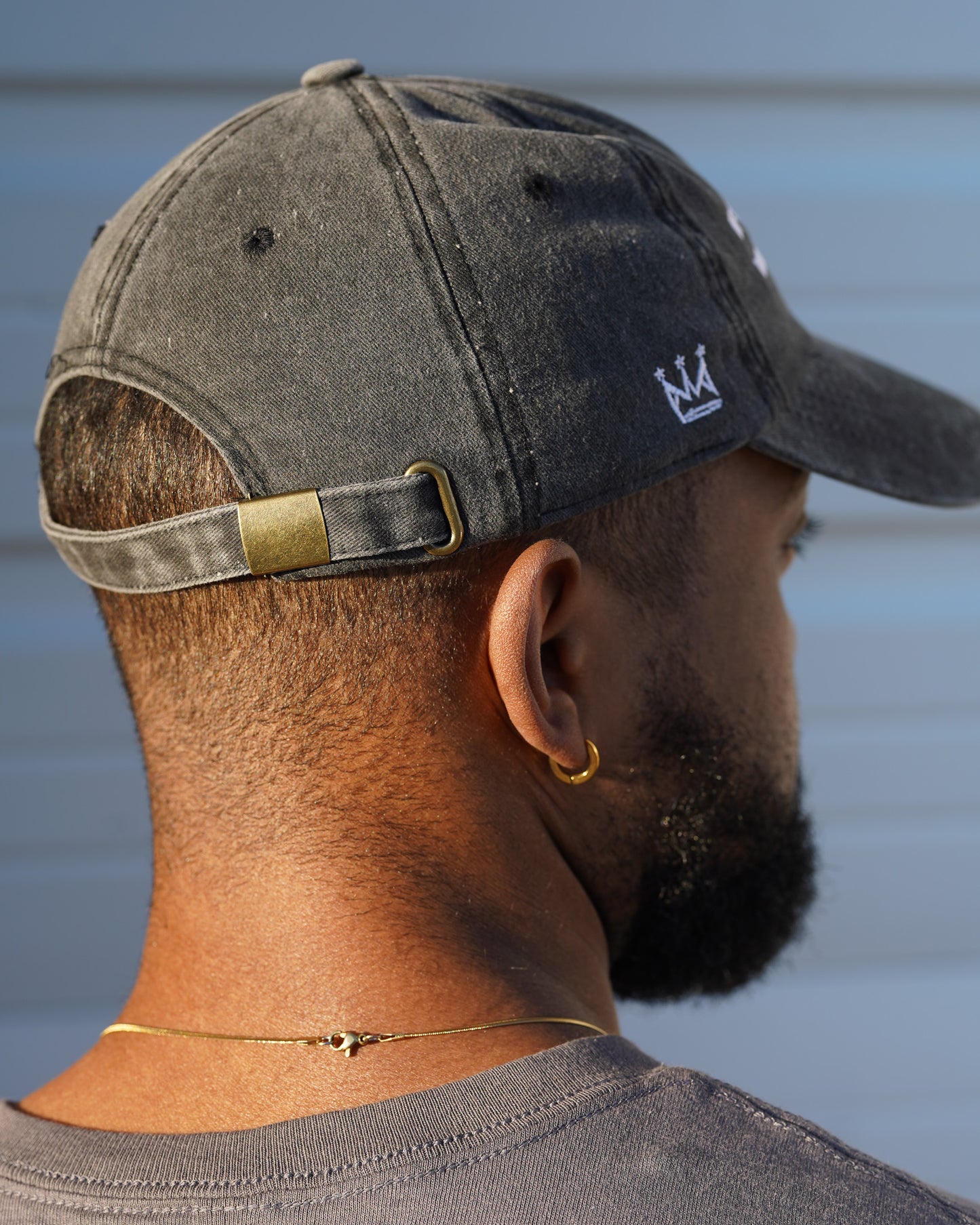 If God Be For Me Dad Hat in Black Wash