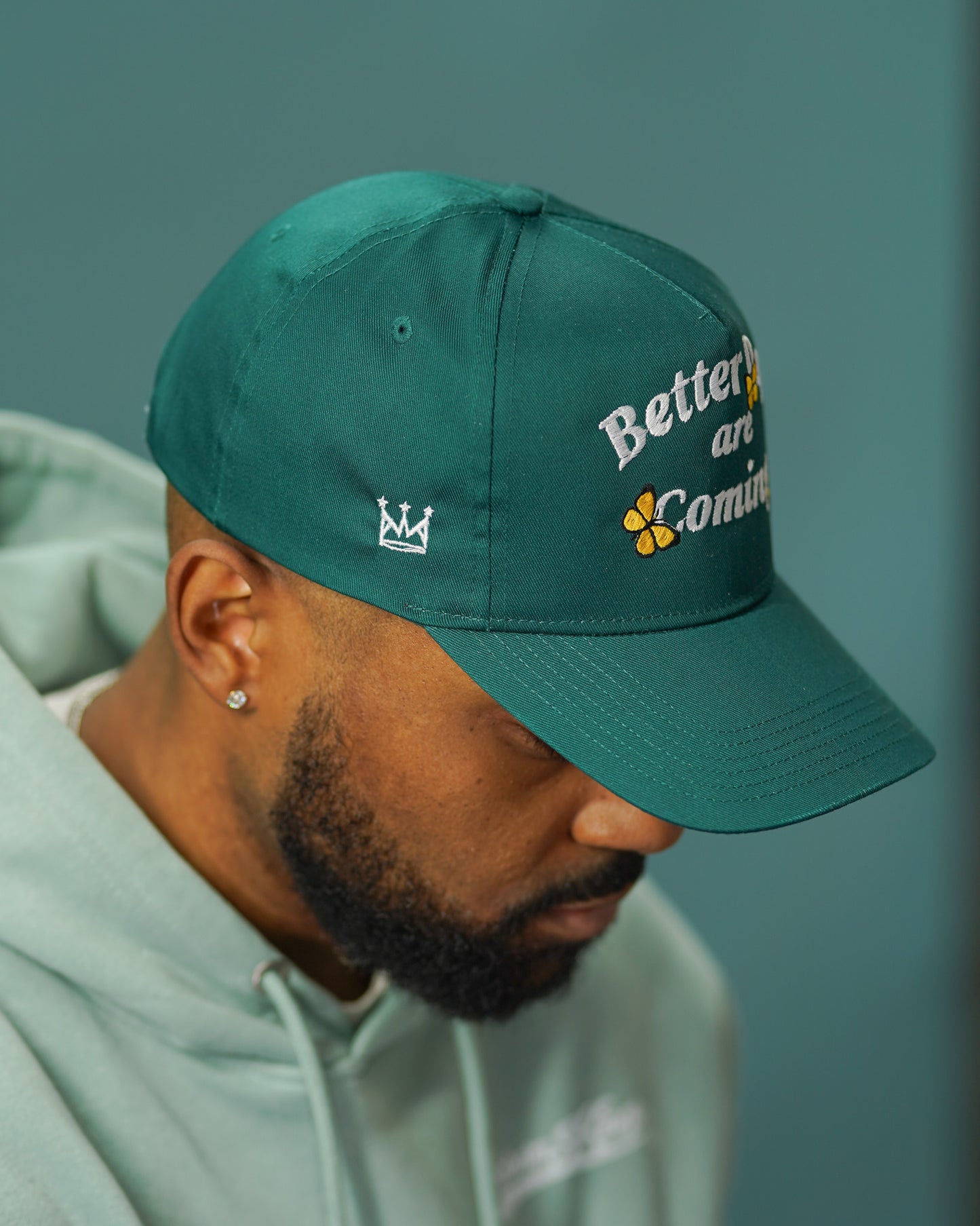 Better Days Snapback in Teal
