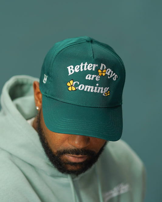 Better Days Snapback in Teal