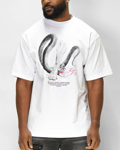 [PREMIUM] Trample Snakes Tee in White