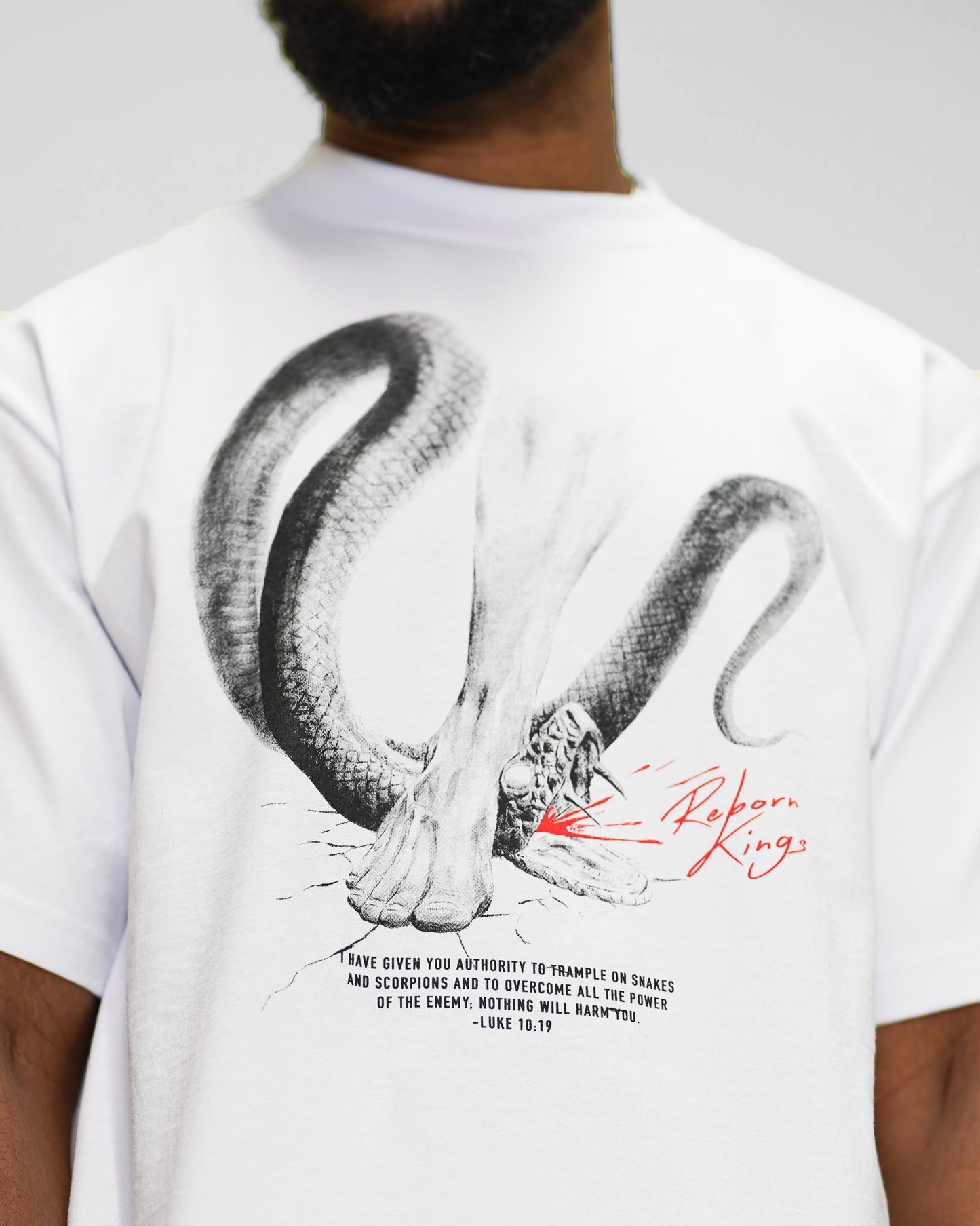 [PREMIUM] Trample Snakes Tee in White