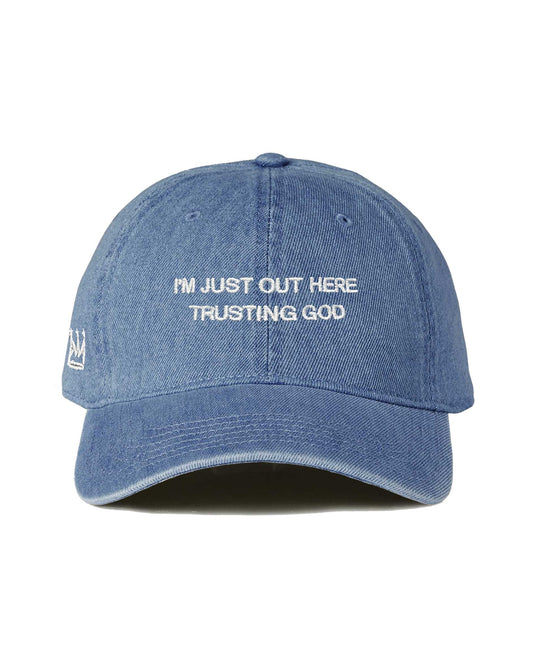Trusting God Dad Hat in Denim