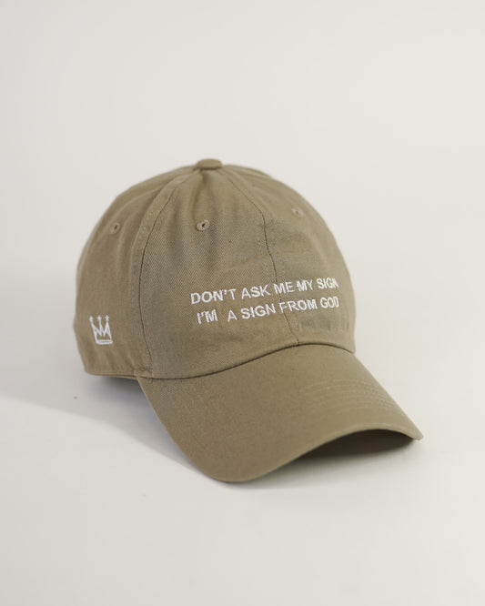 Sign From God Dad Hat in Khaki