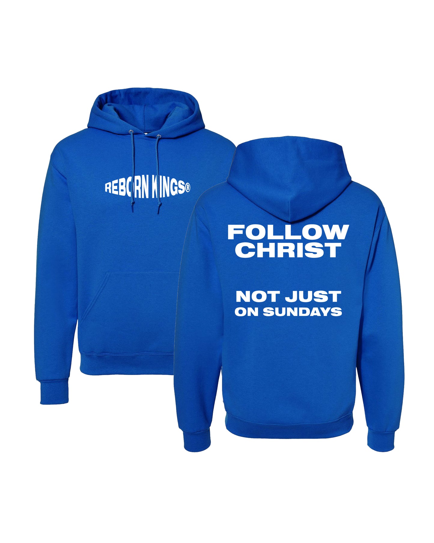 Follow Christ Hoodie in Blue