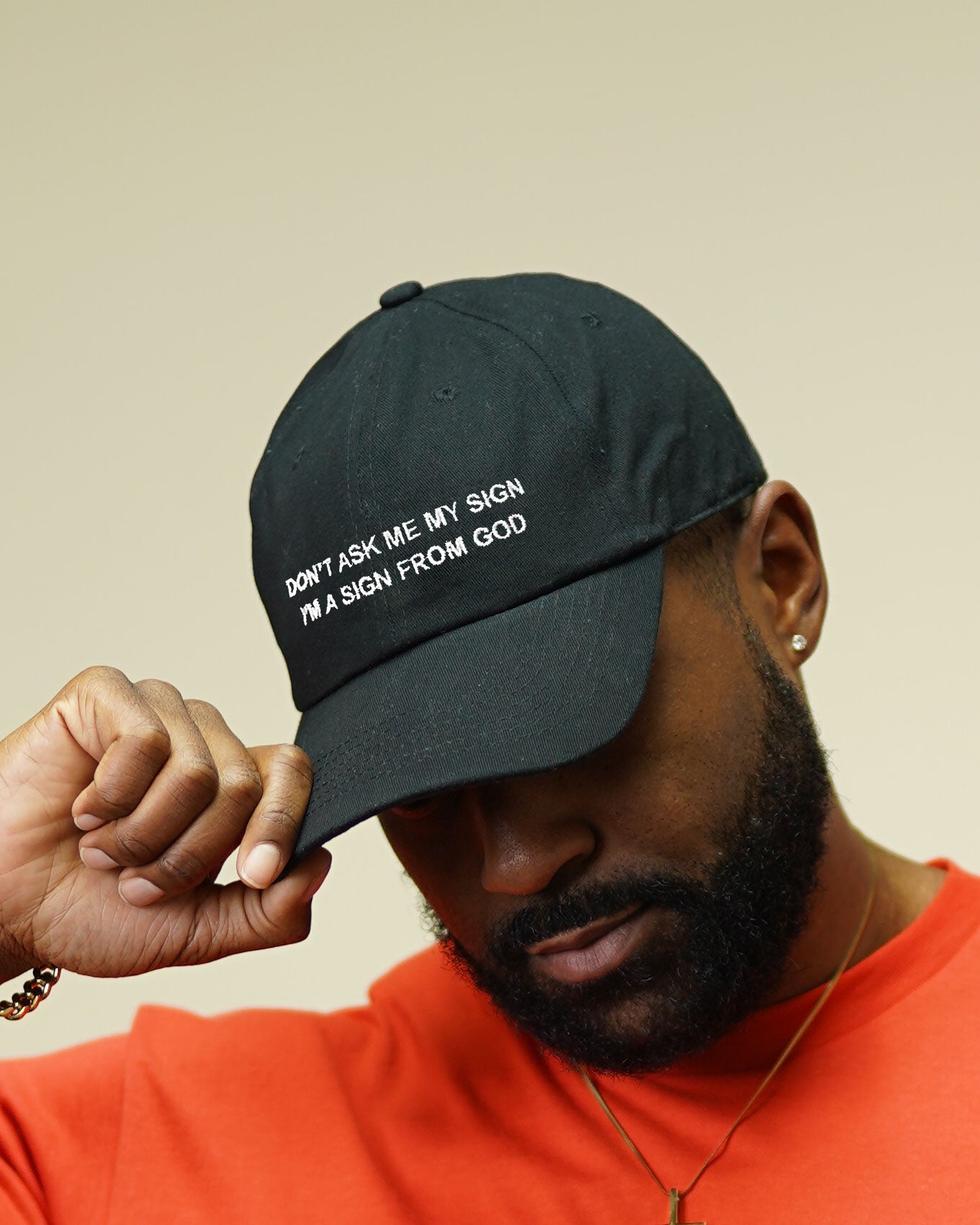 Sign From God Dad Hat in Black