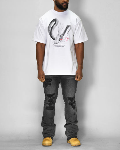 [PREMIUM] Trample Snakes Tee in White