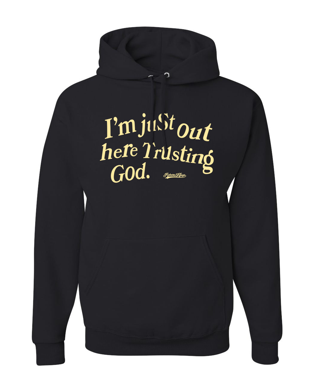 Trusting God Hoodie in Black