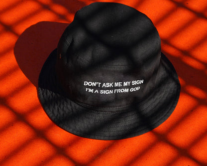 Sign From God Bucket Hat in Black