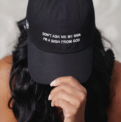 Sign From God Dad Hat in Black