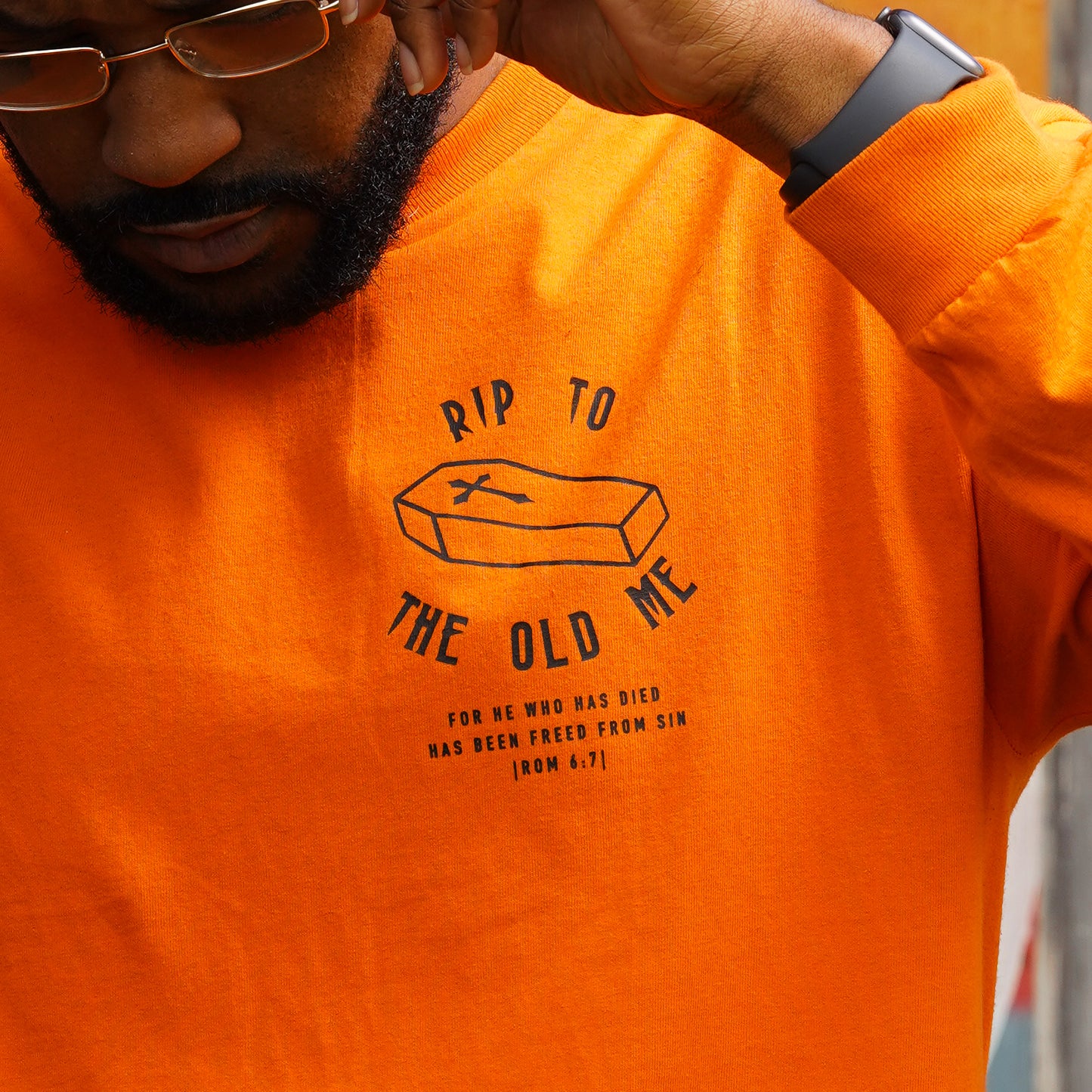 RIP L/S Tee in Orange