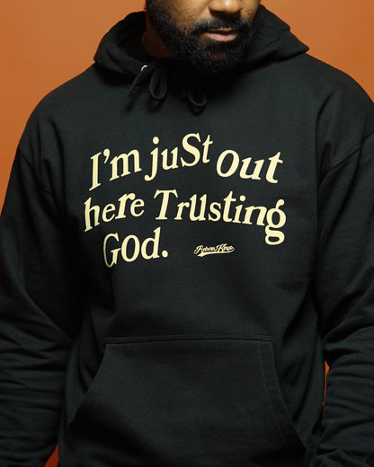 Trusting God Hoodie in Black