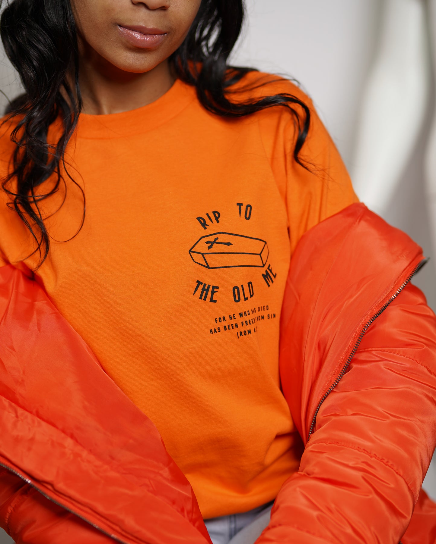 RIP L/S Tee in Orange