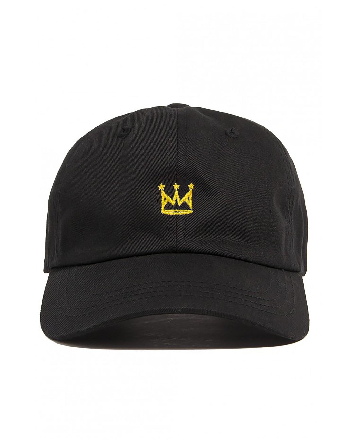Crown Dad Hat in Black/Gold